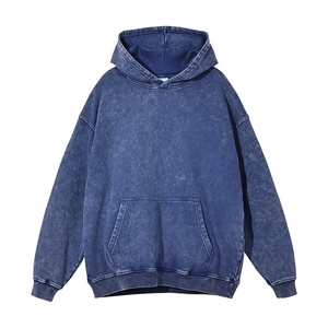 Haute qualité 100% coton tech polaire soleil délavé sweats à capuche & sweat-shirts broderie personnalisée imprimé lavé pulls bouffants à capuche - Product Image 3