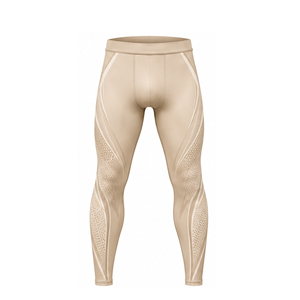 <b>Men</b> Athletic <b>Compression</b> Pants Custom Logo Quick Dry Sports <b>Leggings</b> High Stretch Gym Fitness Running Workout Training Tights - Product Image 1