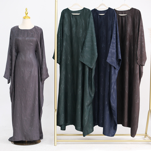 2025 New Premium Satin Women's Abaya Dress Butterfly <strong>Kaftan</strong> for Muslims <strong>Plus</strong> <strong>Size</strong> for Ramadan EID for Spring Autumn Seasons - Product Image 5