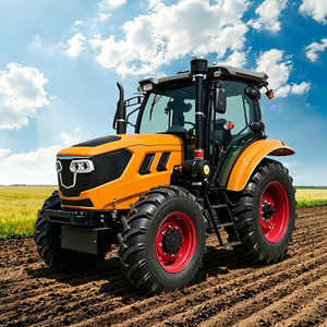 Tractor Agrícola 4x4 <span class=keywords><strong>de</strong></span> 100hp con Aire Acondicionado, Bomba y Caja <span class=keywords><strong>de</strong></span> Cambios, Equipado para la Venta, Precios <span class=keywords><strong>de</strong></span> Maquinaria Agrícola - Product Image 1