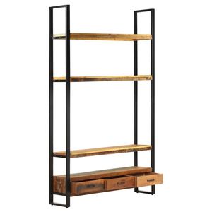 Étagère à livres multicolore en bois recyclé avec structure en fer thermolaqué – Bibliothèques uniques - Product Image 2