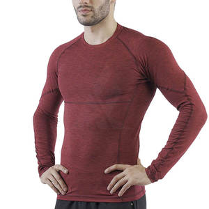 OEM Customized Service Front Lightweight Men <b>Compression</b> <b>Shirts</b> Regular Fit Solid Pattern Eco-Friendly Spandex/Polyester - Product Image 1