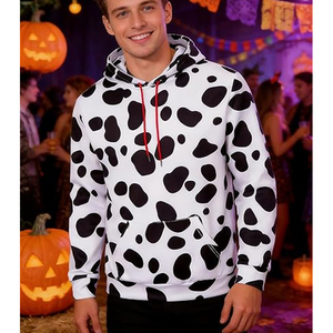 Sudadera con Capucha con Estampado de Leopardo para Hombre y Mujer, Sudadera de Algodón y Felpa, Sudadera con Logo Personalizado, Proveedor OEM al por Mayor - Product Image 6