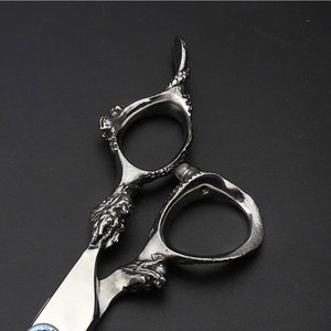 Professional Japanese Stainless Steel Premium 440C Hair Dressing Scissors Dragon Handle Barber Scissors <b>Mirror</b> Polish Finish - Product Image 6