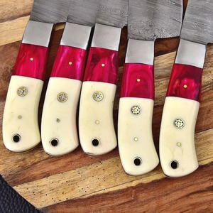 Ensemble de couteaux de chef forgés à la main Lames en acier à haute teneur en carbone Collection de couteaux de cuisine professionnels Couteau de chef à manche ergonomique - Product Image 2