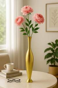 Decor Gold <b>Mini</b> Flower Vase Aluminium Metal Bud Vase for <b>Table</b> Living Room Office & Centerpiece Decor - Product Image 6