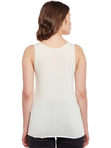 Débardeur sans manches pour femme à imprimé floral, col rond, décontracté, 100 % coton tricoté, respirant, avec logo sur le devant - Product Image 4