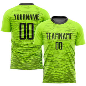 Conjunto de Uniforme de Fútbol Sublimado Verde Personalizado, Manga Corta Unisex para Adultos, Uniforme de Fútbol Transpirable con Nombre de Equipo Personalizado - Product Image 2