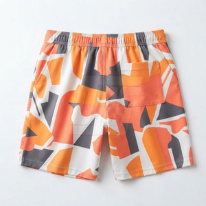 Shorts imprimés pour hommes de qualité supérieure, vêtements de sport personnalisés par sublimation, taille à cordon, légers, pour la salle de sport, l'entraînement, les loisirs et les activités athlétiques - Product Image 2