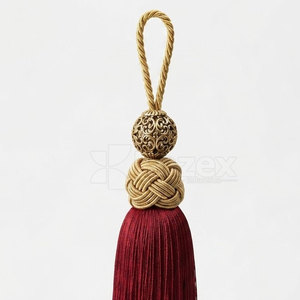 Borlas de hilo metálico personalizadas con diseño de flecos decorativos para accesorios de uniformes, ropa ceremonial y eventos especiales - Product Image 6