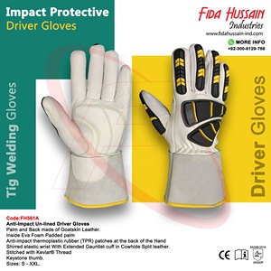 Top Quality Impact Protective Custom <b>Driver</b> <b>Gloves</b> for Daily Use 2024 Wholesale Tig Welding <b>Gloves</b> Leather <b>Gloves</b> From Pakistan - Product Image 4