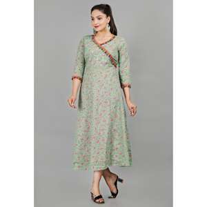 AARTI FASHION ชุดสูทลำลอง คอวี แขนสามส่วน พิมพ์ลายดอกไม้ ทรงหลวม ระบายอากาศได้ดี เอวธรรมชาติ ใส่ได้ทุกวัน - Product Image 1