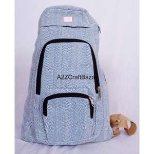 Sac à dos artisanal unisexe de taille moyenne en toile 100% coton, vintage, léger, 20L, pour affaires, quotidien, camping, natation, avec bandoulière arquée - Product Image 4