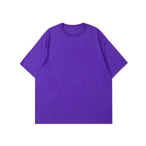 T-shirts pour hommes 100% coton 200 GSM, coupe ample, respirants, anti-boulochage, col rond, prix de gros - Product Image 6