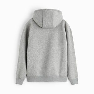 Wholesale <b>Plain</b> <b>Black</b> Men’s Oversized <b>Hoodie</b> Custom Logo Print & 3D Embroidery Pullover With High Quality - Product Image 3