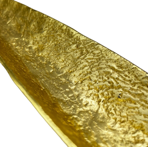 Plato de Servicio de Latón con Acabado Vintage en Forma de Bote de Aluminio Clásico Hecho a Mano de la Mejor Calidad, Color Dorado, para Fiestas y Bodas - Product Image 4