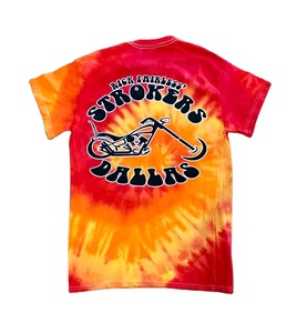 Venta al por mayor 100% Ring spun algodón transpirable solo Jersey tela personalizada camiseta impresión DIP Dye tie teñido liso en blanco hombres camiseta - Product Image 2