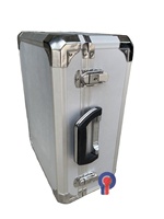 Outil personnalisé OEM boîtier en aluminium avec poignée de chariot étui de vol protection contre les chocs étanche logo personnalisé