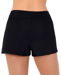 Women's Fitness Sports Yoga Shorts <b>Tummy</b> <b>Control</b> Mid Waist Breathable Eco-Friendly Quick Dry Light Wash Cycling Shorts - Product Image 2