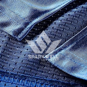 เสื้อฟุตบอลอเมริกันสีน้ำเงินสำหรับผู้ชาย SPARKWELL คอวี แขนสั้น ผ้าตาข่าย ระบายเหงื่อได้ดี หมายเลข 9 พิมพ์ลายแบบ Sublimated - Product Image 5