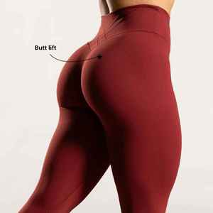 Conjuntos deportivos para mujer, top deportivo sin costuras y leggings de cintura alta, elásticos, transpirables, ropa de yoga. - Product Image 5