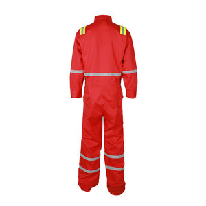 Workwear Safety Work Coverall Men Cotton Safety Coverall Flame Retardant Waterproof Hi Vis Workwear OEM Service - Product Image 6