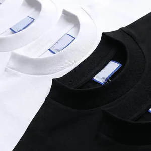 T-shirt uni blanc slim fit décontracté pour homme et femme, 100% coton, imprimé sur mesure, 300g, séchage rapide, haute qualité - Product Image 4