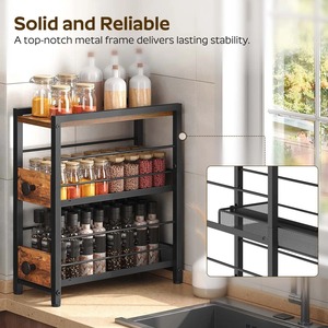 Heavy Duty <b>Kitchen</b> Organization <b>Rack</b> Suitable for Spices Dry Goods and Everyday Essentials Herb and Seasoning <b>Storage</b> From India - Product Image 5