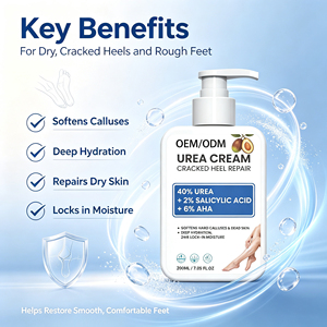 Crema para Talones con <span class=keywords><strong>Urea</strong></span> al 40%, Marca Privada OEM, Ácido <span class=keywords><strong>de</strong></span> Frutas AHA BHA, Manteca <span class=keywords><strong>de</strong></span> Karité, Hidratación Profunda, Cuidado <span class=keywords><strong>de</strong></span> Pies Secos, Suaviza <span class=keywords><strong>la</strong></span> <span class=keywords><strong>Piel</strong></span> Áspera, 100g - Product Image 3