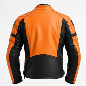 Chaqueta de Motocicleta de Cuero Genuino Premium para Hombre, Impermeable, Resistente al Viento, Transpirable, Cómoda, Segura, XLITE - Product Image 2