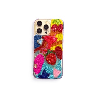 Funda de Teléfono Hecha a Mano con Cuentas Coloridas y Bordado Artístico, Funda de Teléfono Elegante con Cuentas y Acabado de Bordado Premium - Product Image 6