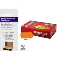 Etiquetas de Precio de Una Sola Línea CRISCOLOR, 26*12, Etiquetas Rectangulares Autoadhesivas de Papel para Escribir, para Promoción y Supermercados