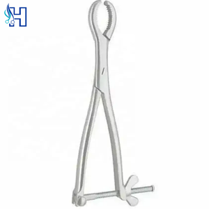 Orthopedic Bone Forceps 5.5 Inch Curved Surgical Stainless Steel Manual Reusable Plate Holding <b>Drill</b> <b>Guide</b> - Product Image 6