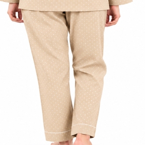 Combinaison de nuit personnalisée pour femmes, avec chemise boutonnée sur le devant et pantalon assorti, design à manches longues, ensemble de vêtements de nuit - Product Image 4
