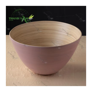 Tazones de Ensalada Desechables de Bambú Natural, Personalizados, Ecológicos, No Tóxicos, Ligeros, Decoración Clásica para Fiestas y Cocina - Product Image 1