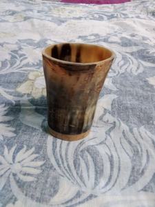 แก้วน้ำรูปหมีวินเทจสุดหรู งานฝีมือทำจากเขาสัตว์ธรรมชาติ แกะสลักสไตล์สัตว์โบราณ เหมาะสำหรับธุรกิจ - Product Image 3