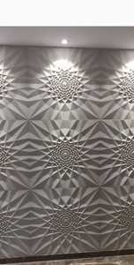 Murale murale en pierre CNC personnalisée avec motif vague et flûte |   Panneau mural décoratif au design moderne en pierre de grès/marbre finition polie - Product Image 5