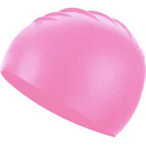 Gorro de natación de silicona de color puro, ajuste elástico unisex, gris - Product Image 5
