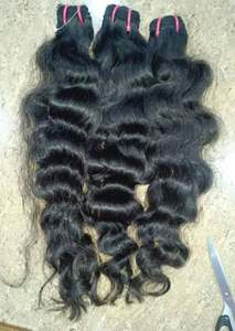 Extensions de cheveux ondulés naturels de luxe, provenant d'un seul donneur, en lots, à ondulations profondes, épaisses et pleines aux pointes - Product Image 5