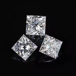 Collection de bijoux de luxe élégante avec diamants taille princesse VVS2 couleur E, finition impeccable, haute brillance, collection Sparkle Elite, bijoux de mode - Product Image 4