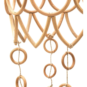 Décoration murale suspendue pour chambre d'enfant en rotin écologique fait main, design ferme, forme papillon, pour nouveau-né, vente en gros Vietnam - Product Image 2