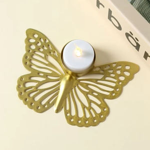 Nouveau bougeoir en forme de papillon bougeoir de thé papillon bougeoir de Diwali bougeoir décoratif bougeoir de décoration de papillon - Product Image 1