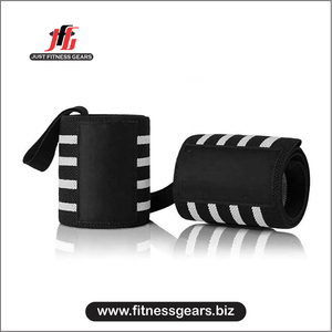 ผ้าพันมือพิมพ์ลายตามสั่ง JUST FITNESS GEARS ผลิตจากโพลีเอสเตอร์ สำหรับการเพาะกาย ระบายอากาศได้ดี ทนทาน ปิดด้วยสายรัด ใช้สำหรับป้องกันขั้นพื้นฐาน - Product Image 1