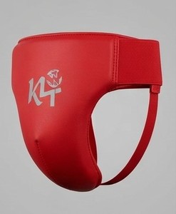 Ceinture de soutien inguinal en néoprène rouge pour homme KLTW, protection profilée respirante avec logo thermocollé, pour la boxe, l'haltérophilie et les sports. - Product Image 3