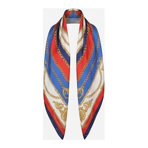 NORTH APPROACH Women's Square <b>Silk</b> Scarf Floral Print Elegant Multi-Functional Fashion Accessory All Seasons - Product Image 1