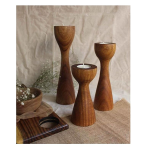 Figura de Madera Ecológica de Estilo Clásico Vintage para Decoración del Hogar, Centro de Mesa Navideño, Decoración de Ramadán, Acabado Pulido con Efecto Sombra - Product Image 1