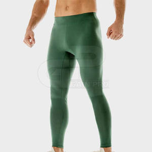 Pantalones de compresión deportivos para hombre, material de secado rápido, diseñados para entrenamientos en el gimnasio, entrenamiento al aire libre y fitness diario. - Product Image 2