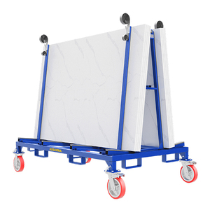 Carro de Transporte de Vidrio y Piedra AUSAVINA de Acero con Cuatro Ruedas Bloqueables, Duradero, con Estante de Almacenamiento en Forma de A, 5000 kg - Product Image 5