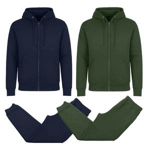 Conjunto Deportivo de Alta Calidad para Mujer, con Capucha, Cierre Completo, Transpirable, Liso, para Invierno, Diseño Sólido - Product Image 2