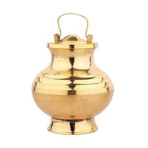 Recipiente de latón Gangajali Lota Kalash para la sagrada Ganga, ideal para rituales de templo y Pooja - Product Image 2